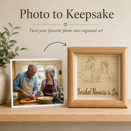 Meaningful personalized wood frame gift for parents grandparents or a long-time couple